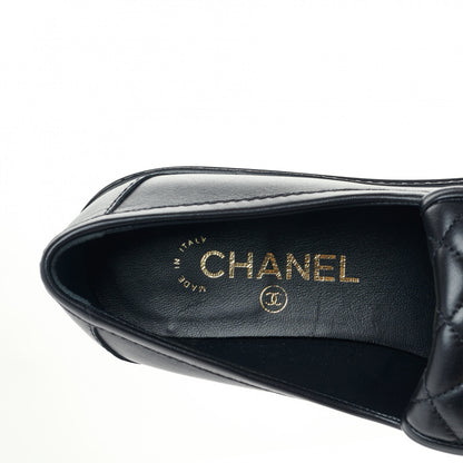 Chanel Lambskin Quilted CC Turnlock Loafers 38.5 Black 7 of 7