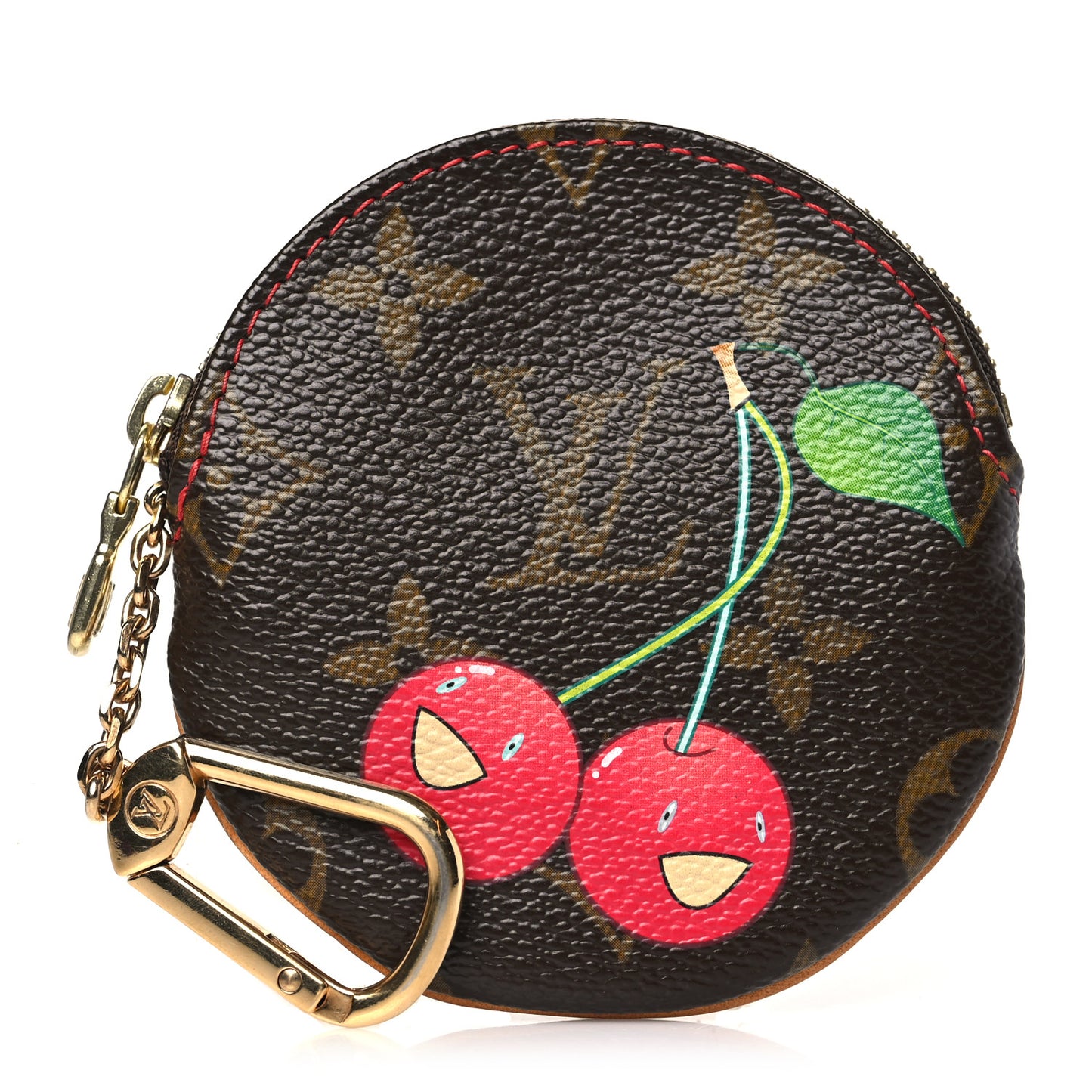 Monogram Cerises Round Coin Purse