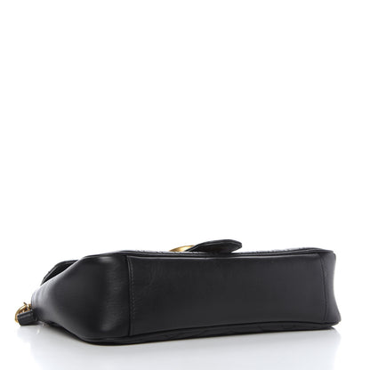 Gucci Calfskin Matelasse Small GG Marmont Shoulder Bag Black 4 of 10