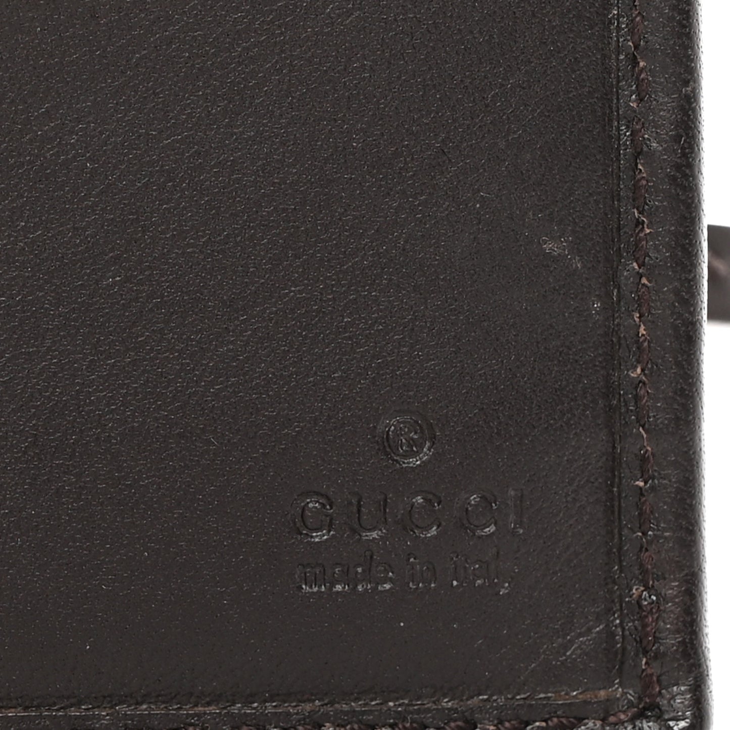 Monogram Calfskin Ladies Web Continental Wallet Beige Ebony Cocoa