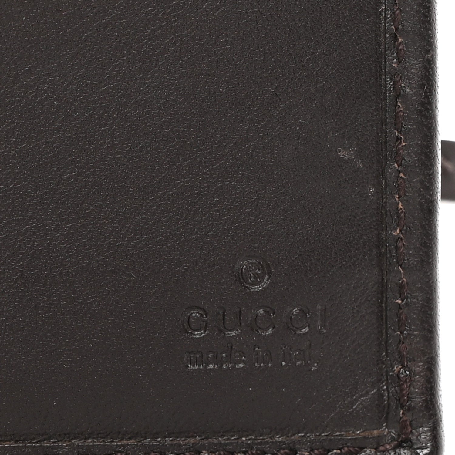 Gucci Monogram Calfskin Ladies Web Continental Wallet Beige Ebony Cocoa 7 of 8