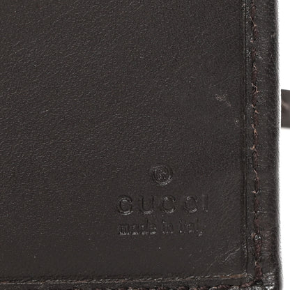 Gucci Monogram Calfskin Ladies Web Continental Wallet Beige Ebony Cocoa 7 of 8