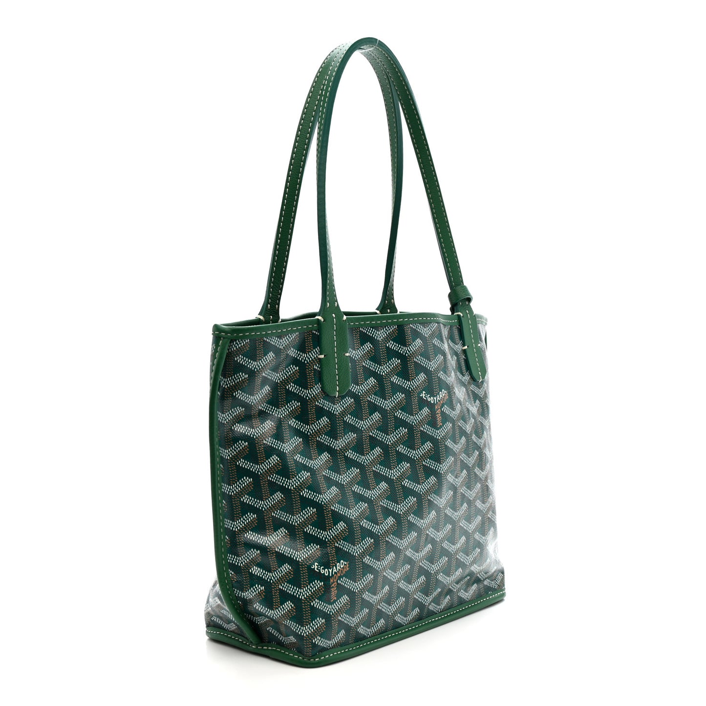 Goyardine Reversible Mini Anjou Green Green