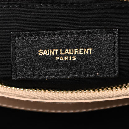 Saint Laurent Calfskin Y Quilted Monogram Medium Loulou Chain Satchel Nude Power 5 of 9