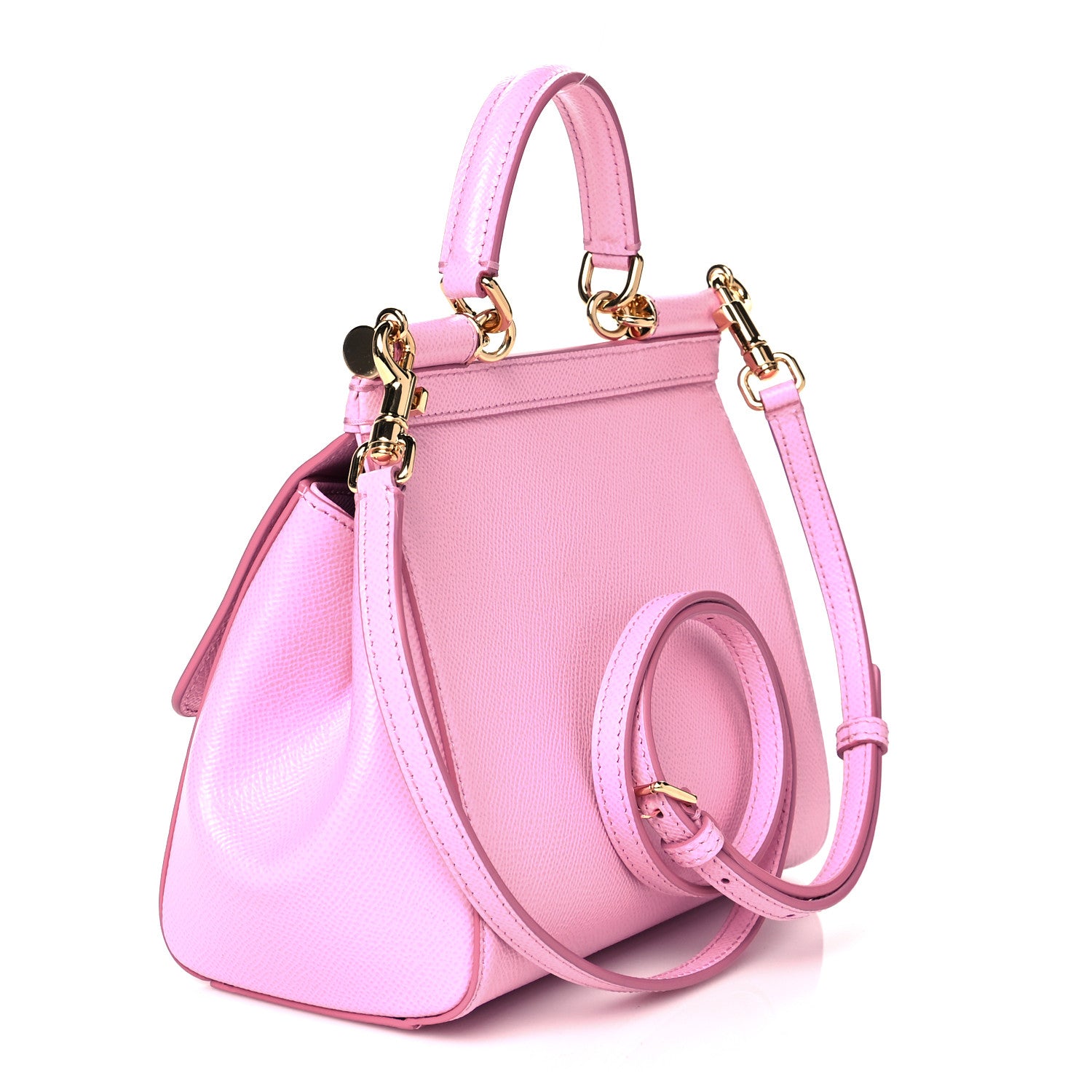 Dolce & Gabbana Dauphine Small Miss Sicily Satchel Rosa Chiaro 2 of 13