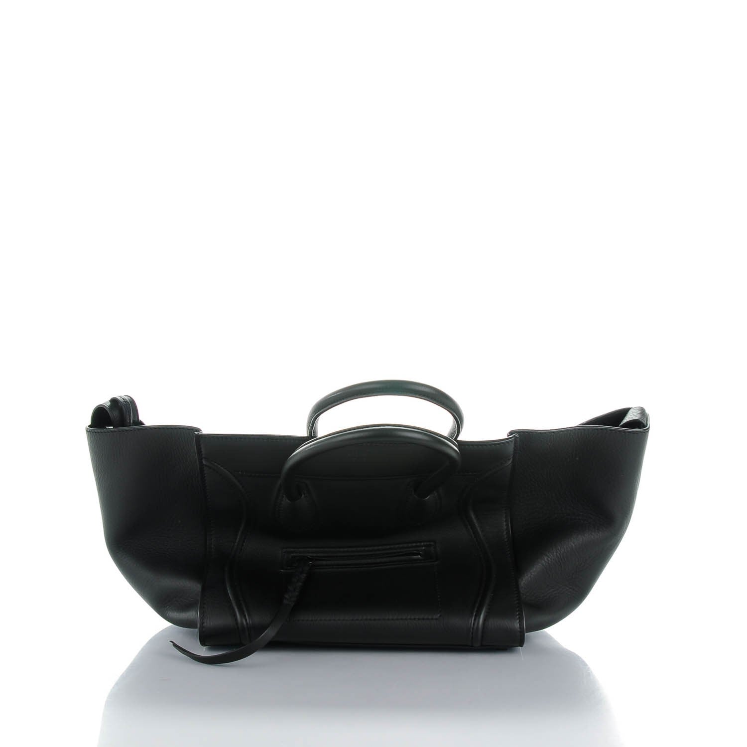 Celine Supple Calfskin Medium Phantom Luggage Black 5 of 9