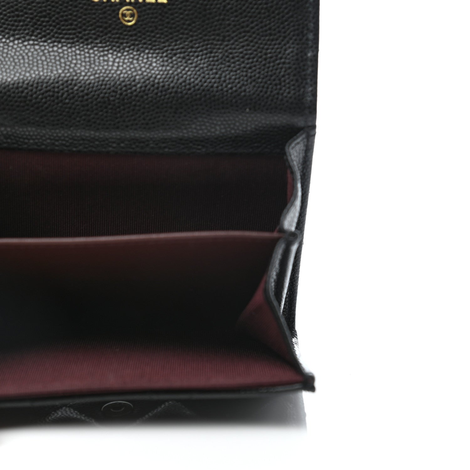 Chanel Caviar Quilted Flap Card Holder Chain Wristlet Black 5 of 8
