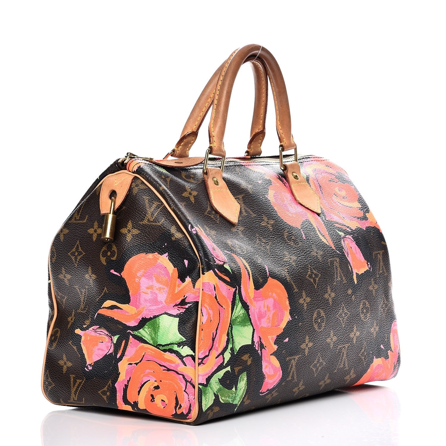 Louis Vuitton Monogram Roses Speedy 30 3 of 20
