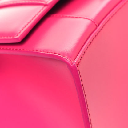 Balenciaga Shiny Box Calfskin Small Hourglass Top Handle Bag Acid Fuchsia 8 of 14