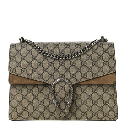 Gucci GG Supreme Monogram Medium Dionysus Shoulder Bag Taupe 1 of 19
