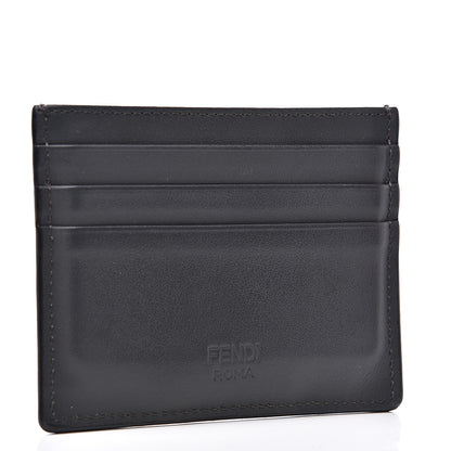 Fendi Vitello Century Monster Eyes Card Holder Asfalto 2 of 8