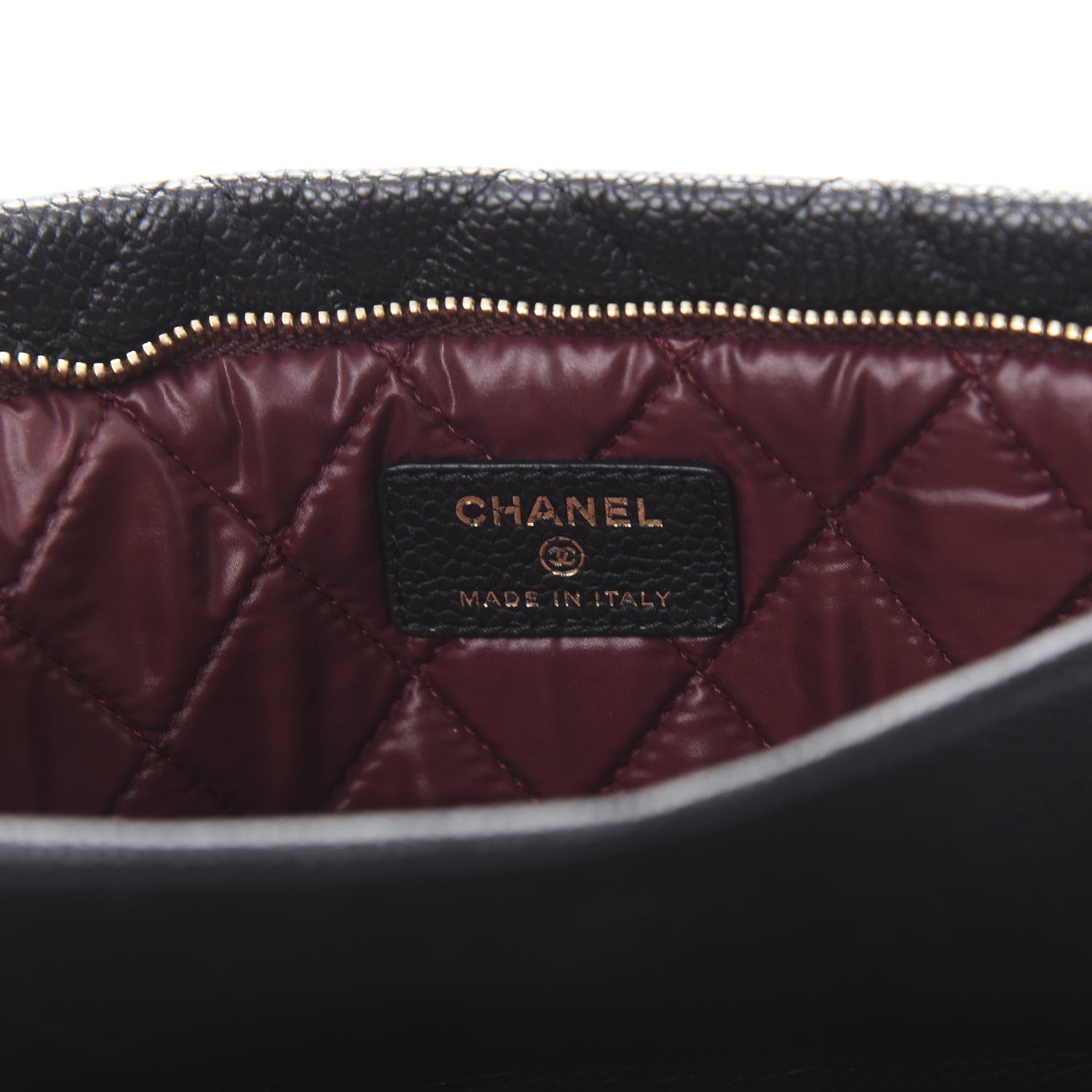 Chanel Caviar Quilted CC Beauty Clutch Black 7 of 10