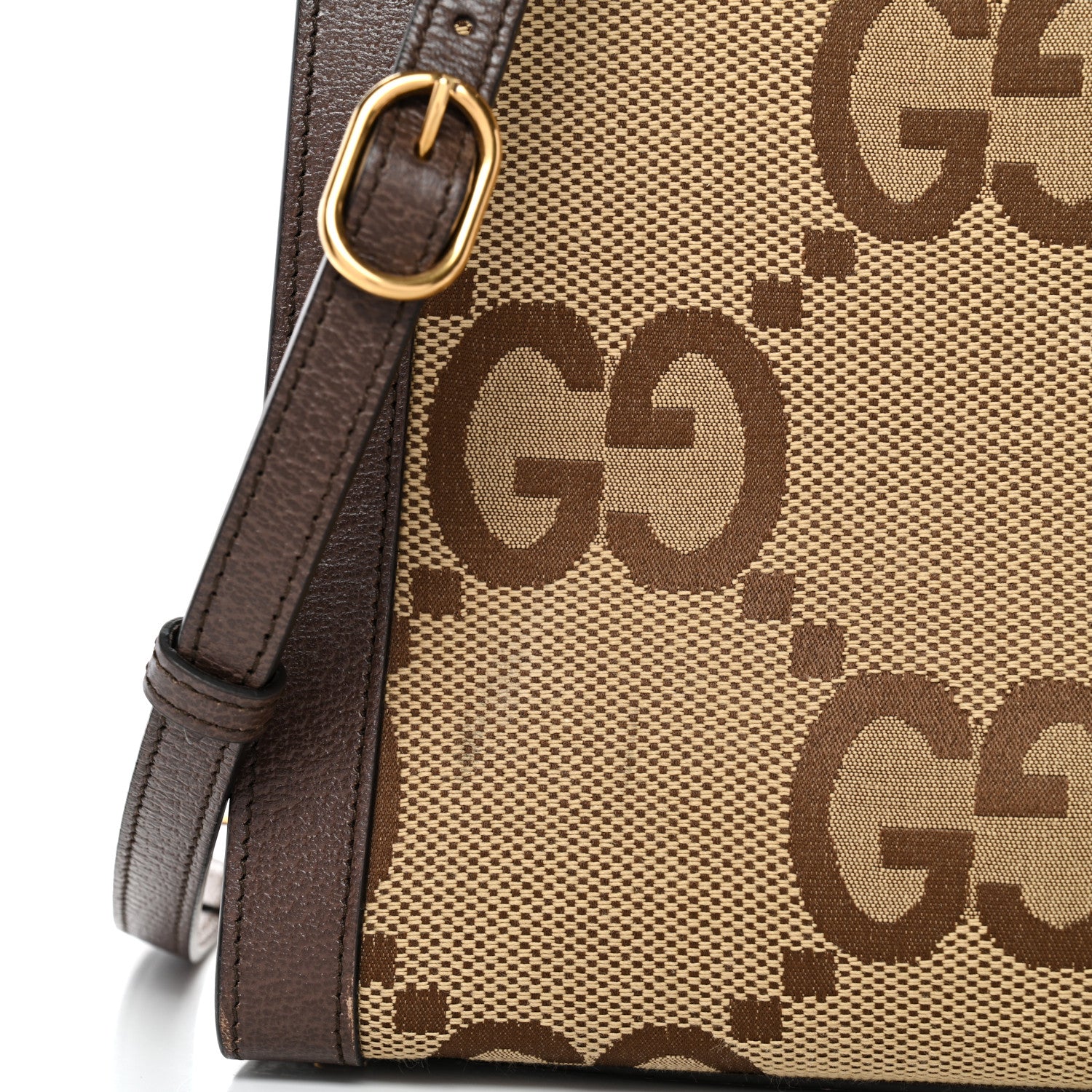 Gucci Monogram Jumbo GG Textured Dollar Calfskin Medium Diana Tote Bag Camel Ebony New Acero Pomegranate Red 9 of 11