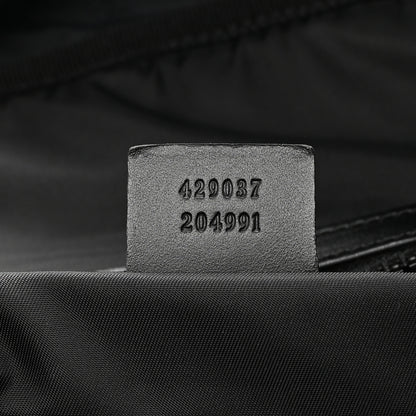 Gucci Techno Canvas Web Double Buckle Backpack Black 7 of 15