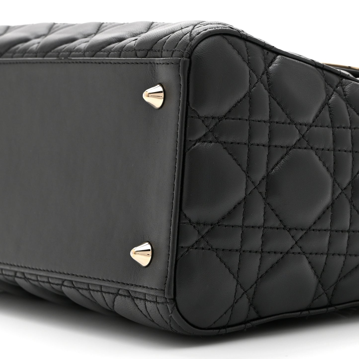 Lambskin Cannage Medium Lady Dior Black