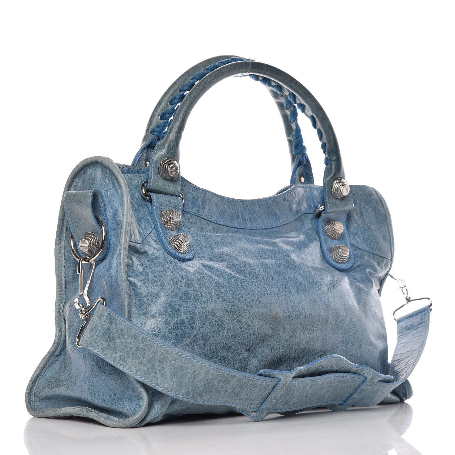 Balenciaga Agneau Giant 21 Silver Hardware City Turquoise 4 of 12