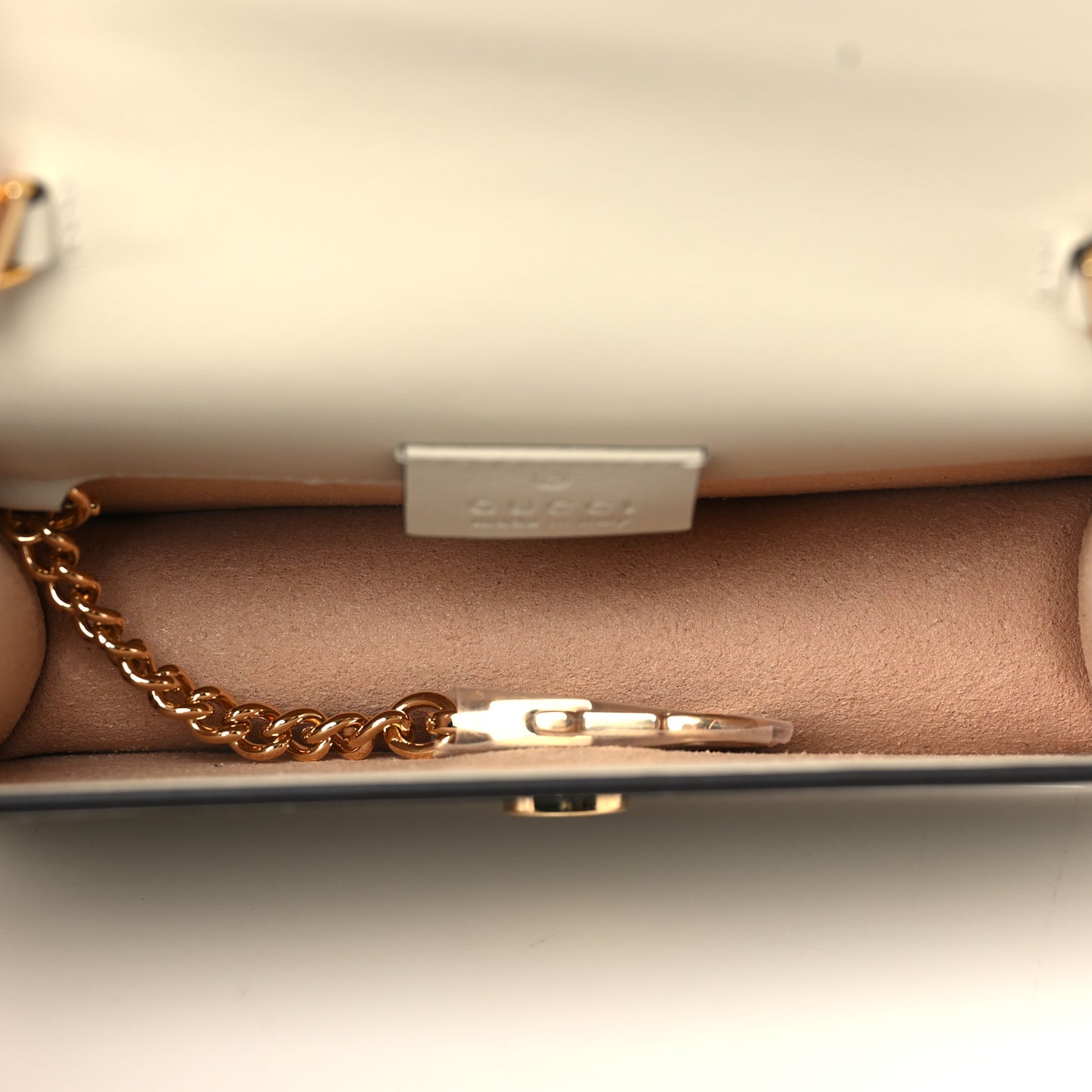 Calfskin Super Mini Sylvie Chain Shoulder Bag White