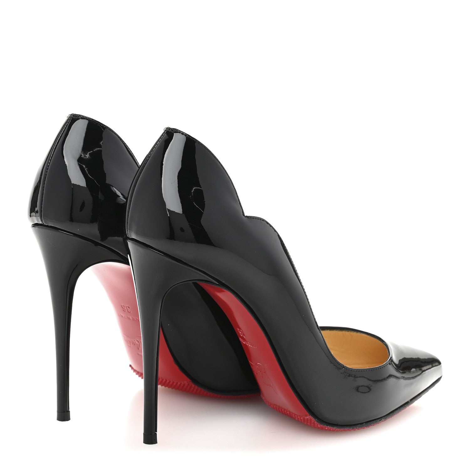 Christian Louboutin Patent Hot Chick 100 Pumps 36 Black 5 of 10