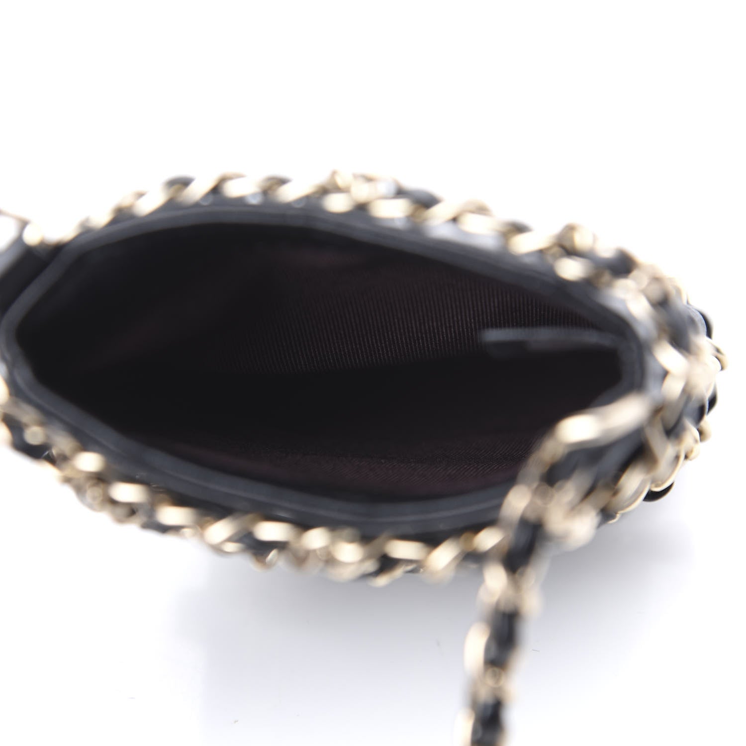 Chanel Lambskin Tech Me Out Clutch With Chain Black 4 of 11