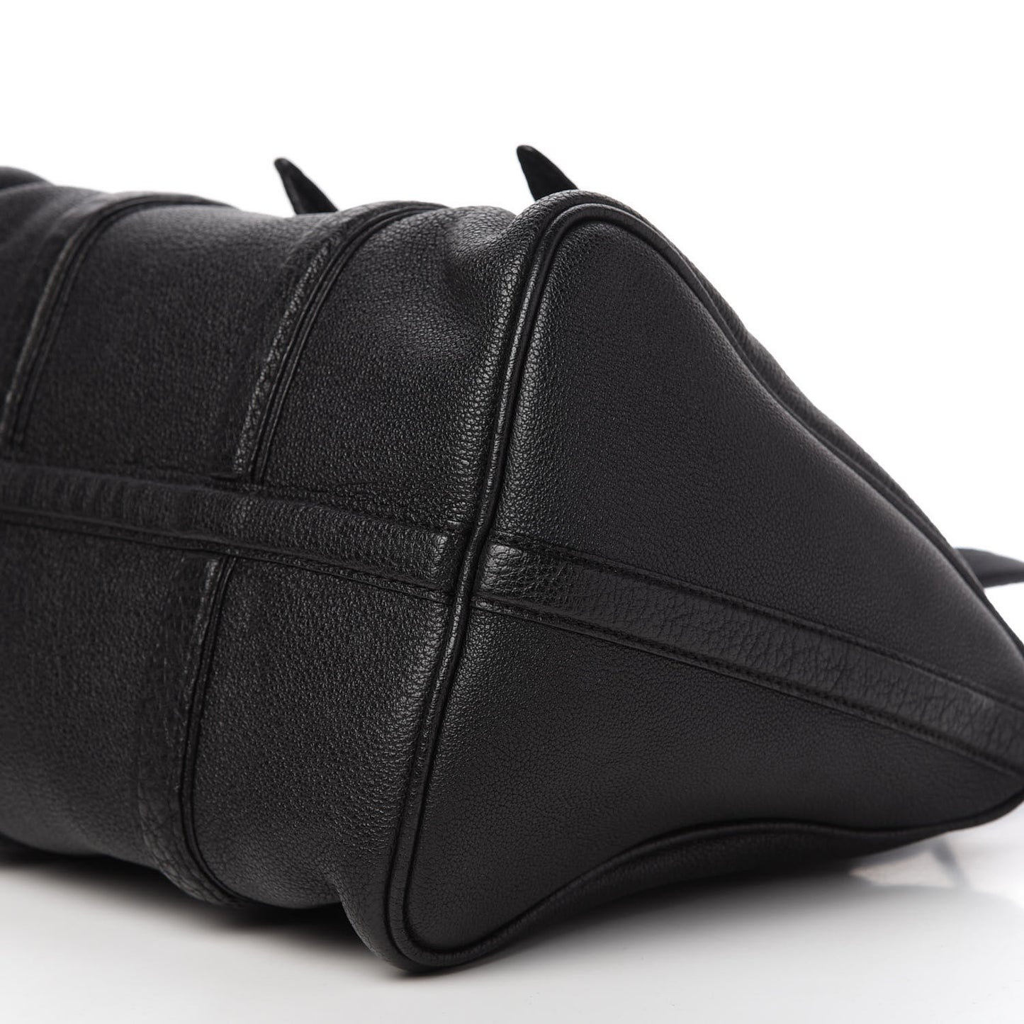 Pebbled Calfskin Daria Duffel Bag Black