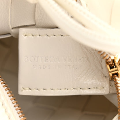 Bottega Veneta Nappa Intrecciato Metallic Knot Mini Loop Camera Bag Bone 6 of 10