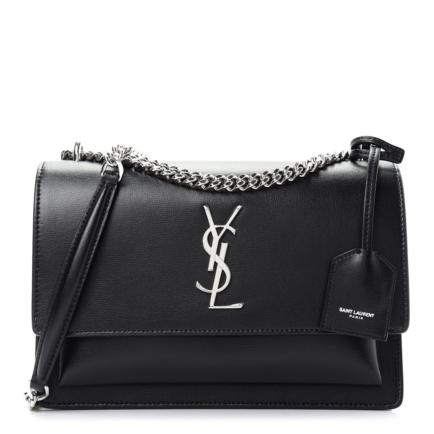 Saint Laurent Calfskin Medium Monogram Sunset Black 1 of 8