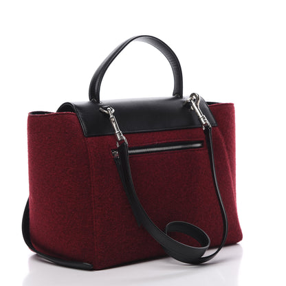 Celine Felt Smooth Calfskin Mini Belt Bag Red 4 of 17