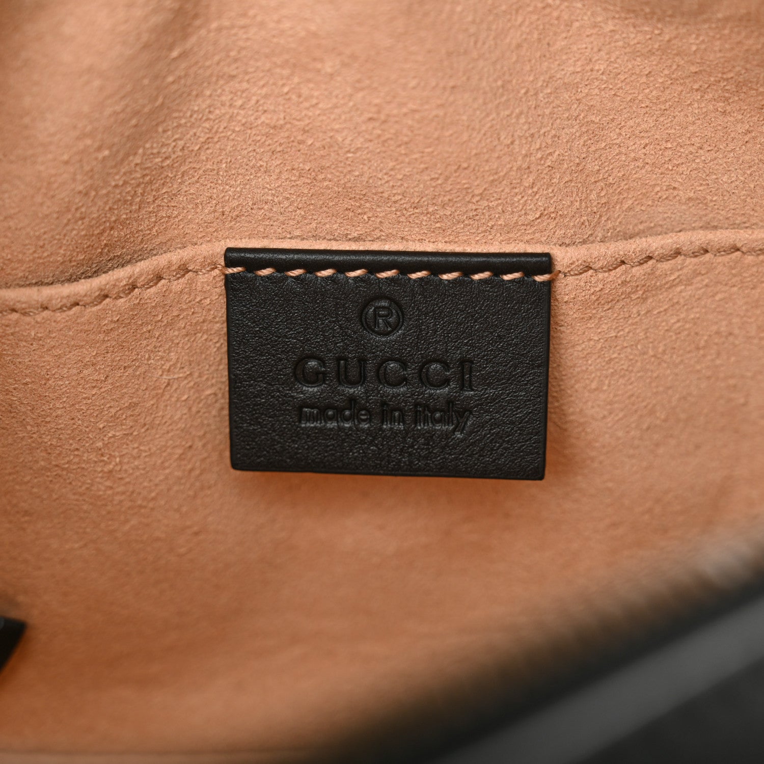 Gucci Calfskin Matelasse GG Marmont Belt Bag 85 34 Black 6 of 10