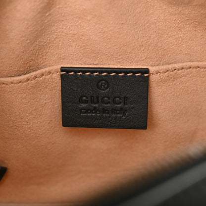 Gucci Calfskin Matelasse GG Marmont Belt Bag 85 34 Black 6 of 10