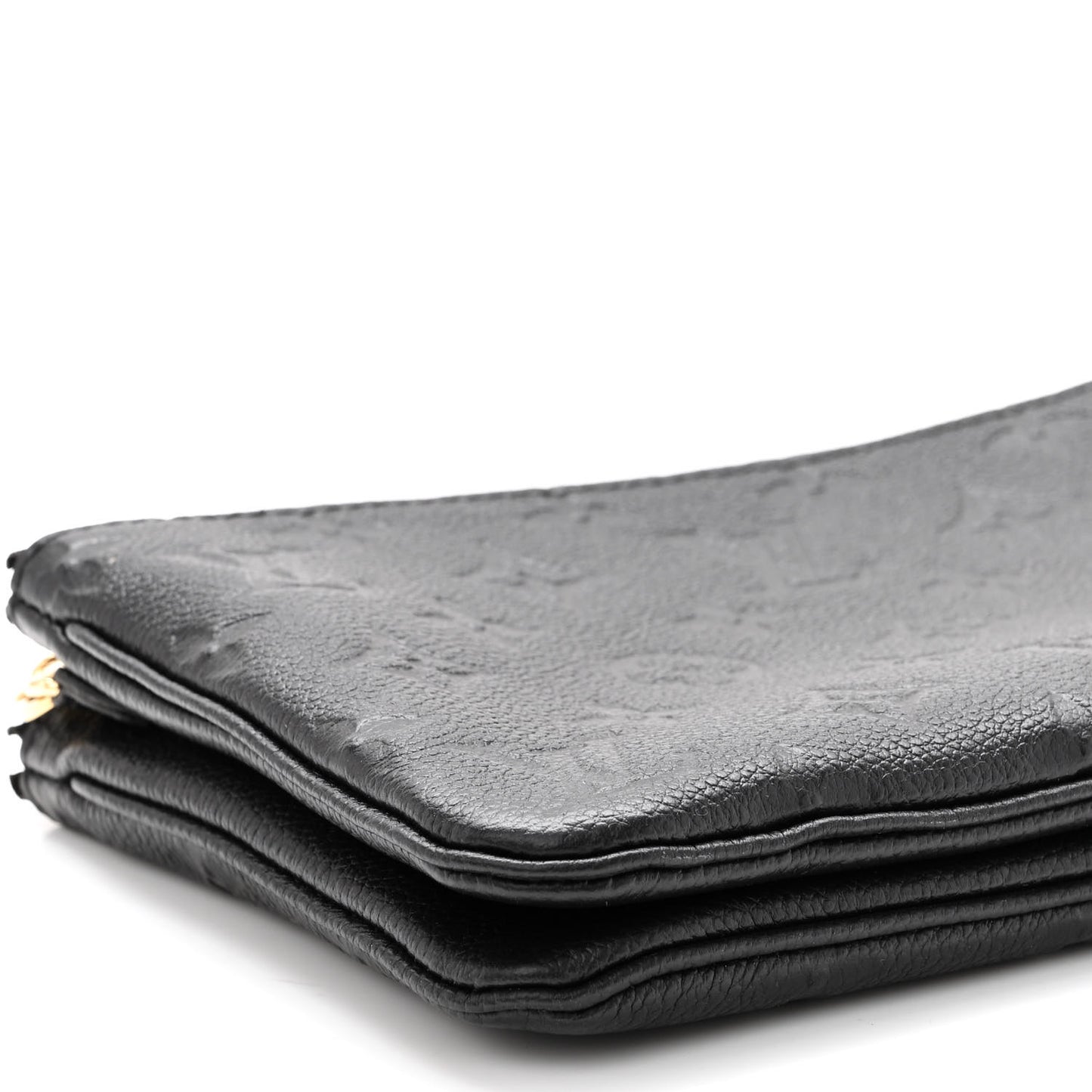 Empreinte Double Zip Pochette Black