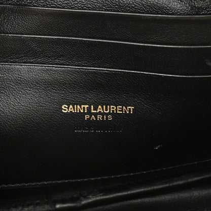 Saint Laurent Calfskin Heart Leopard Print Monogram Mini Lou Camera Bag Toffee 6 of 10