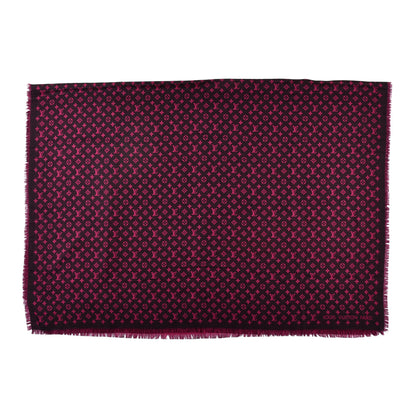 Louis Vuitton Wool Silk So LV Stole Black 1 of 4