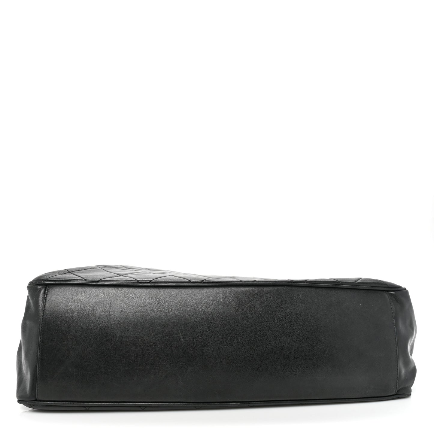 Lambskin Quilted Maxi Flap Black