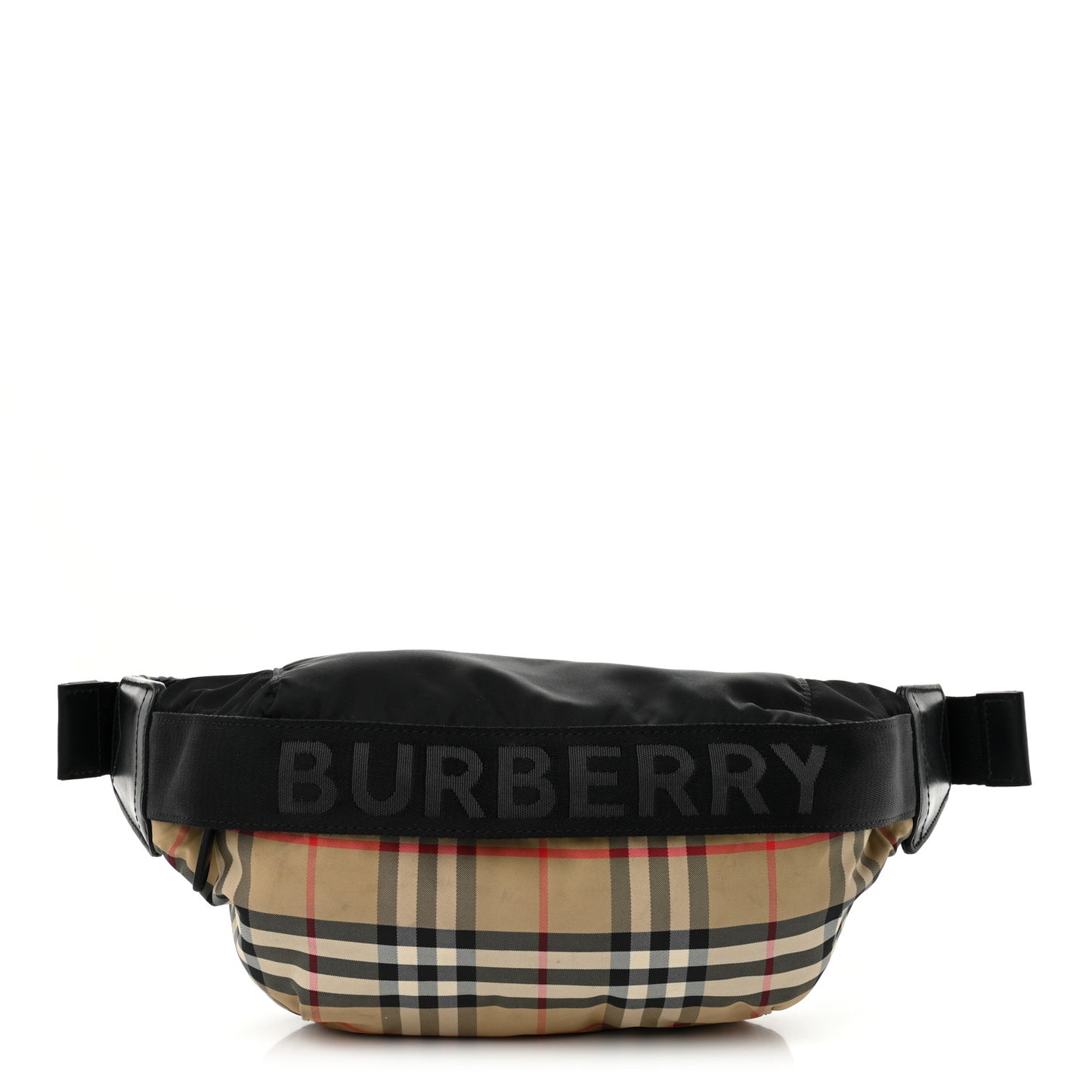 Nylon Vintage Check Sonny Bum Bag Archive Beige Black