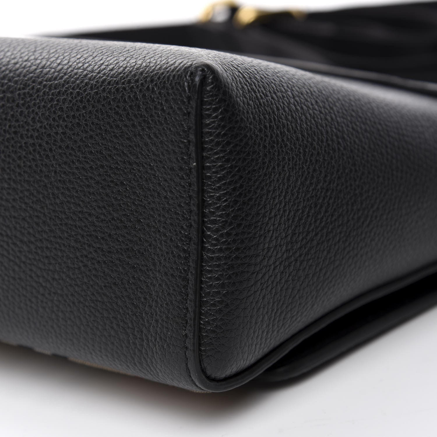 Burberry Grainy Calfskin Vintage Check Note Crossbody Bag Black 6 of 9