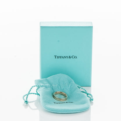 Tiffany 18K Rose Gold Diamond Narrow 1837 Ring 6.5 5 of 5