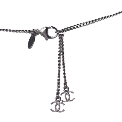 Chanel Ruthenium Pearl Bead CC Necklace Black 5 of 7
