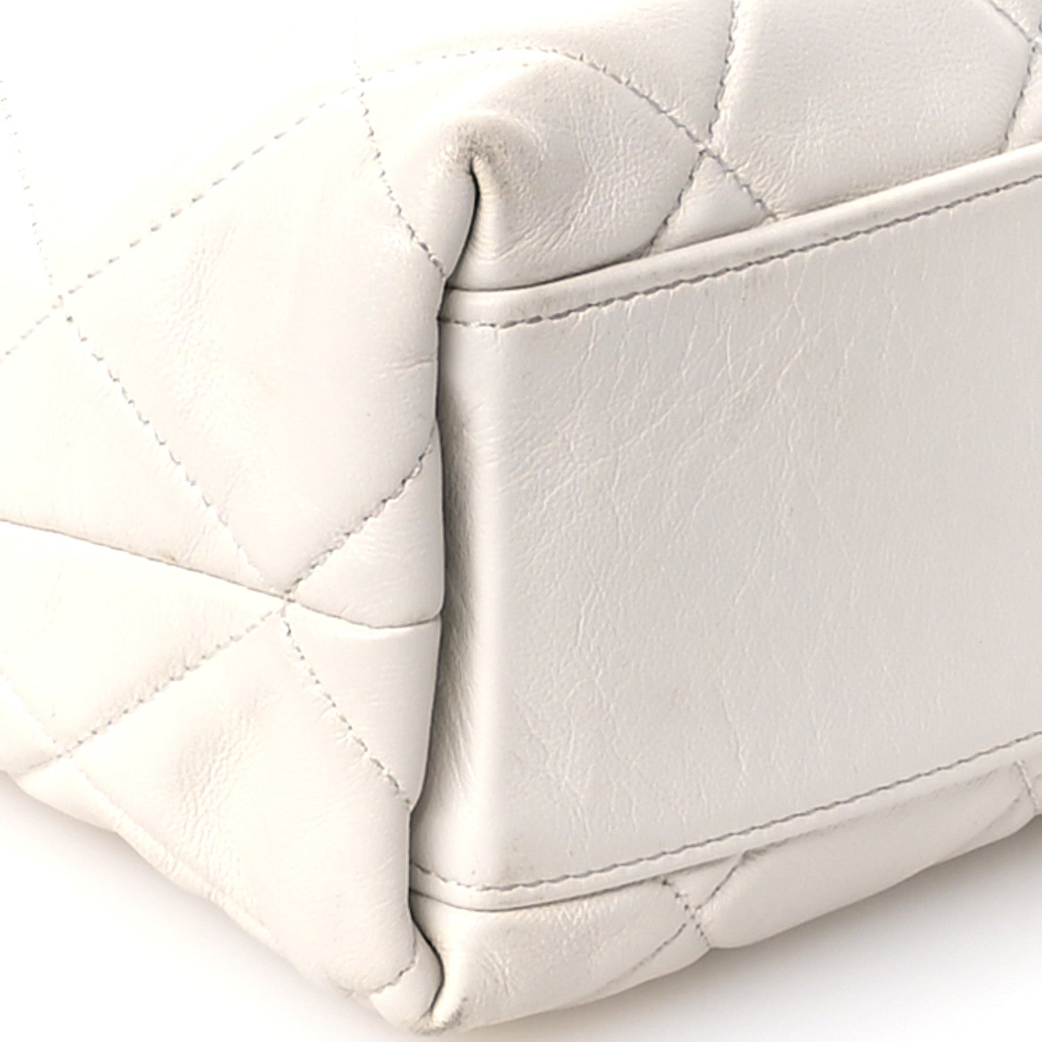 Chanel Calfskin Quilted Close To Me Hobo White 9 of 11