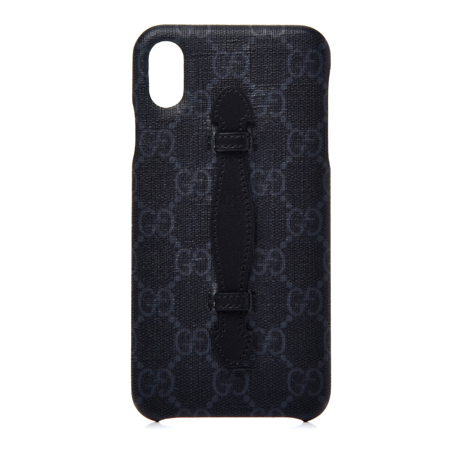 Gucci GG Supreme Monogram Top Handle iPhone XS Max Case Black 1 of 7