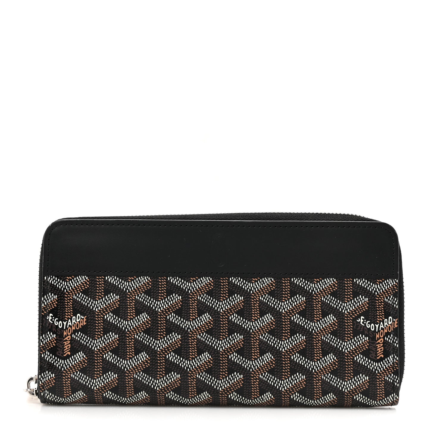 Goyardine Matignon Zip Around GM Wallet Black