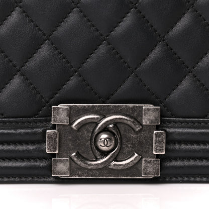 Chanel Calfskin Quilted New Medium Boy Flap Black 9 of 12