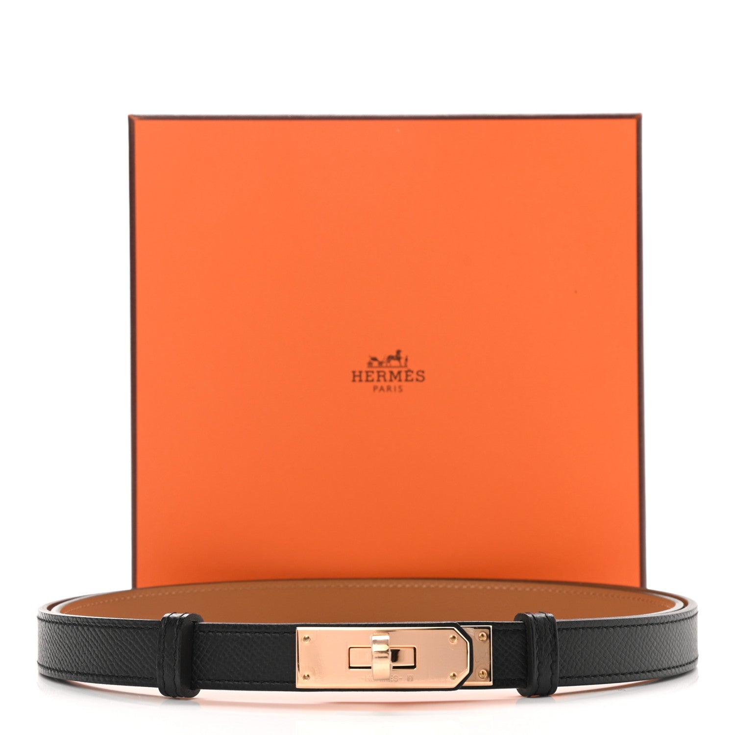 Hermes Epsom Kelly Belt Black 5 of 5