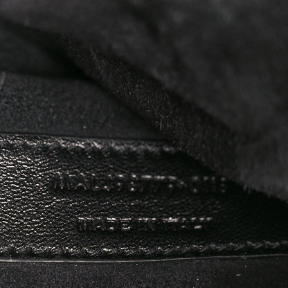 Saint Laurent Calfskin Crocodile Embossed Large Monogram Sunset Black 8 of 13
