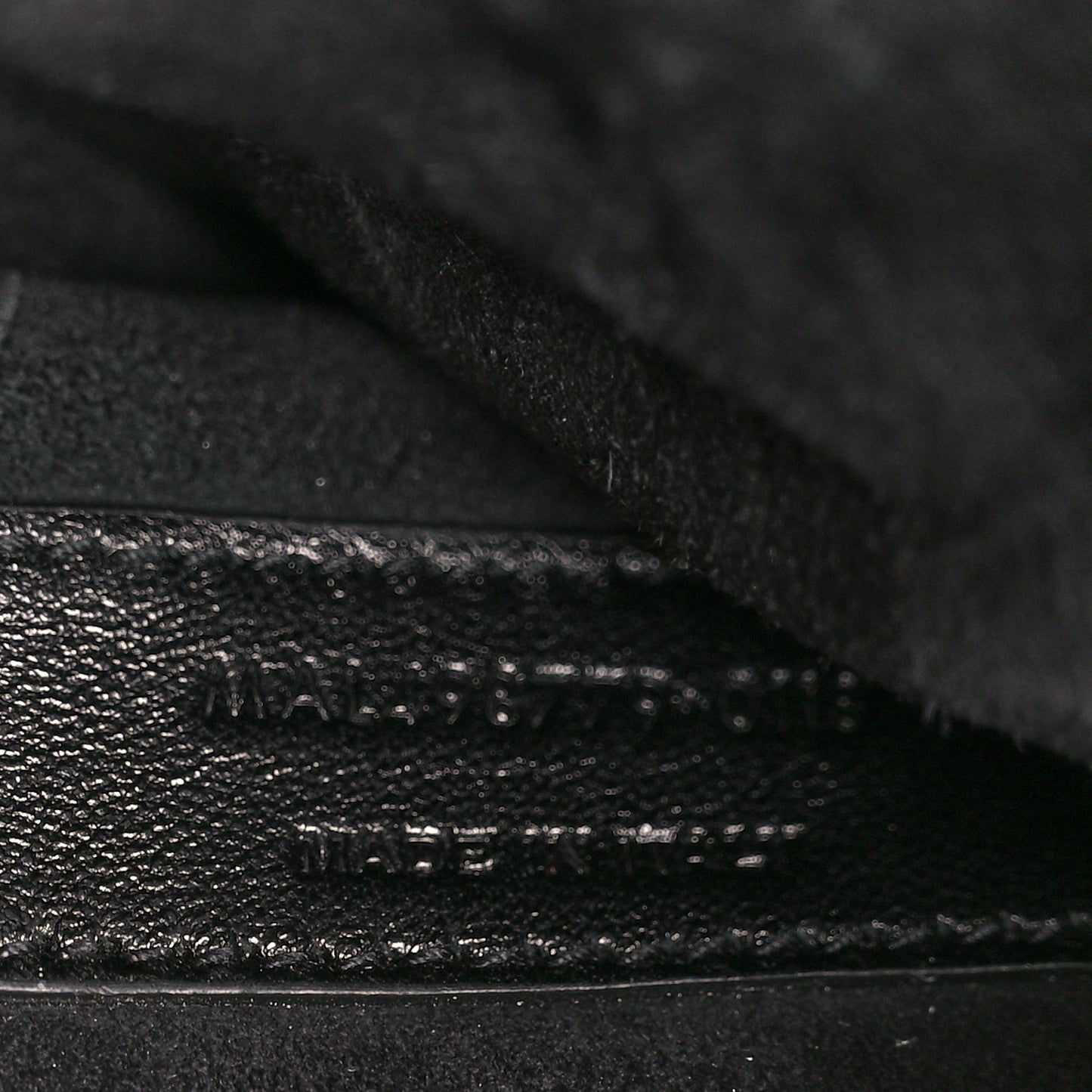 Calfskin Crocodile Embossed Large Monogram Sunset Black