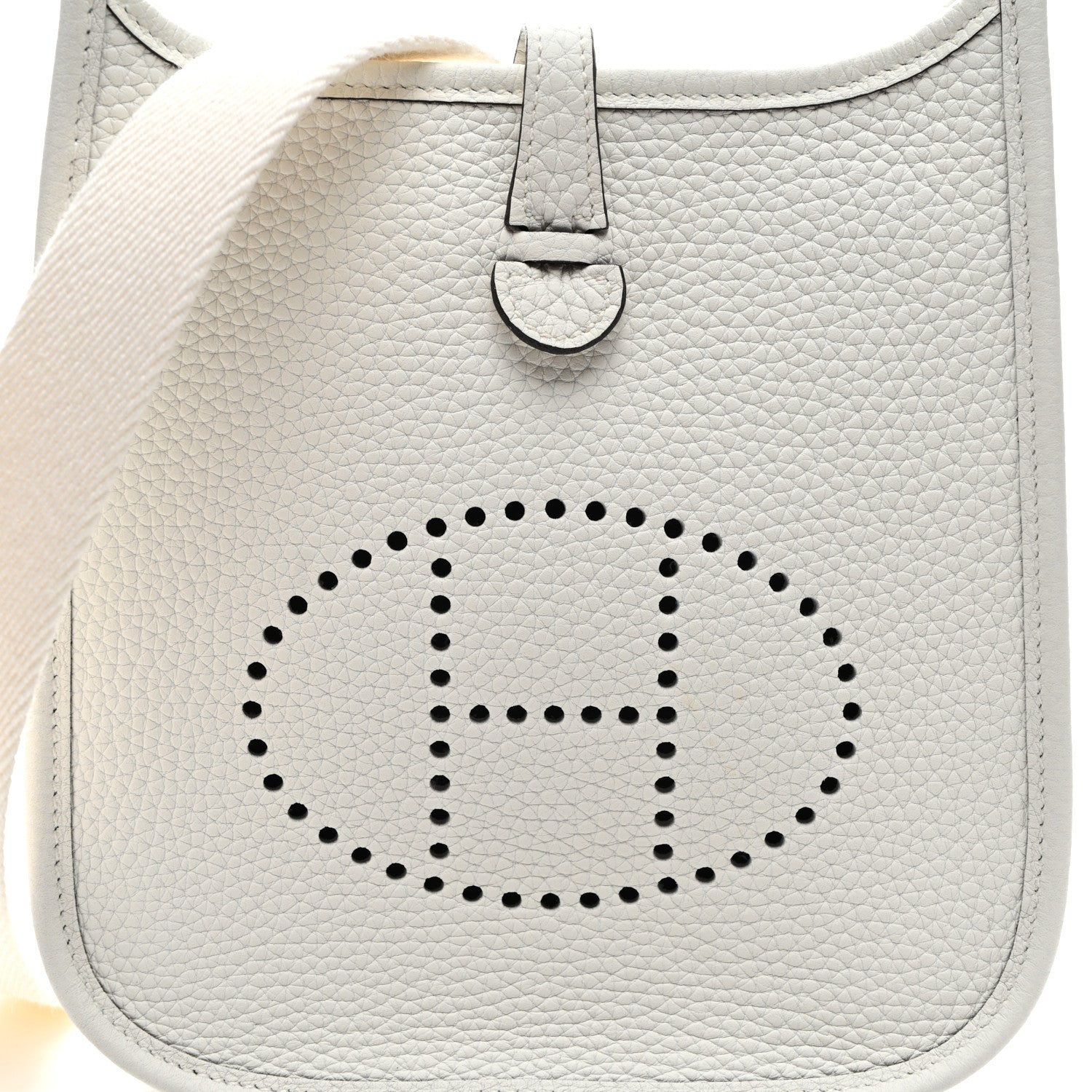Hermes Taurillon Clemence Amazone Evelyne TPM New White 9 of 12