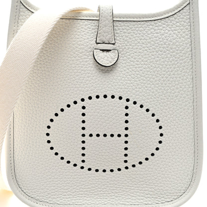 Hermes Taurillon Clemence Amazone Evelyne TPM New White 9 of 12