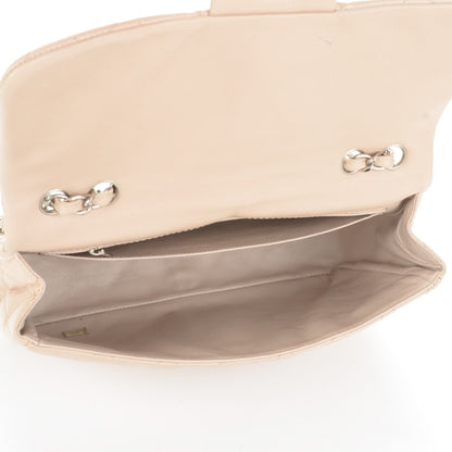 Chanel Washed Caviar Quilted Jumbo Single Flap Beige Clair 6 of 8