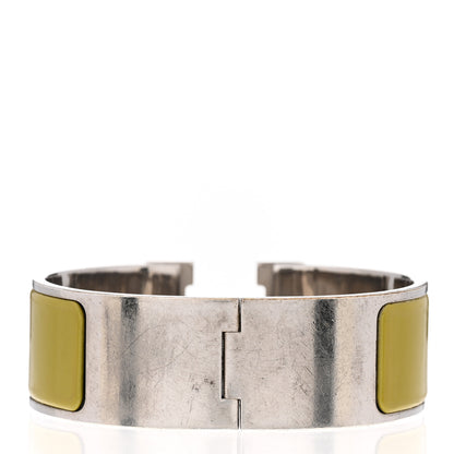 Hermes Enamel Wide Clic Clac H Bracelet GM Vert Olive 3 of 5