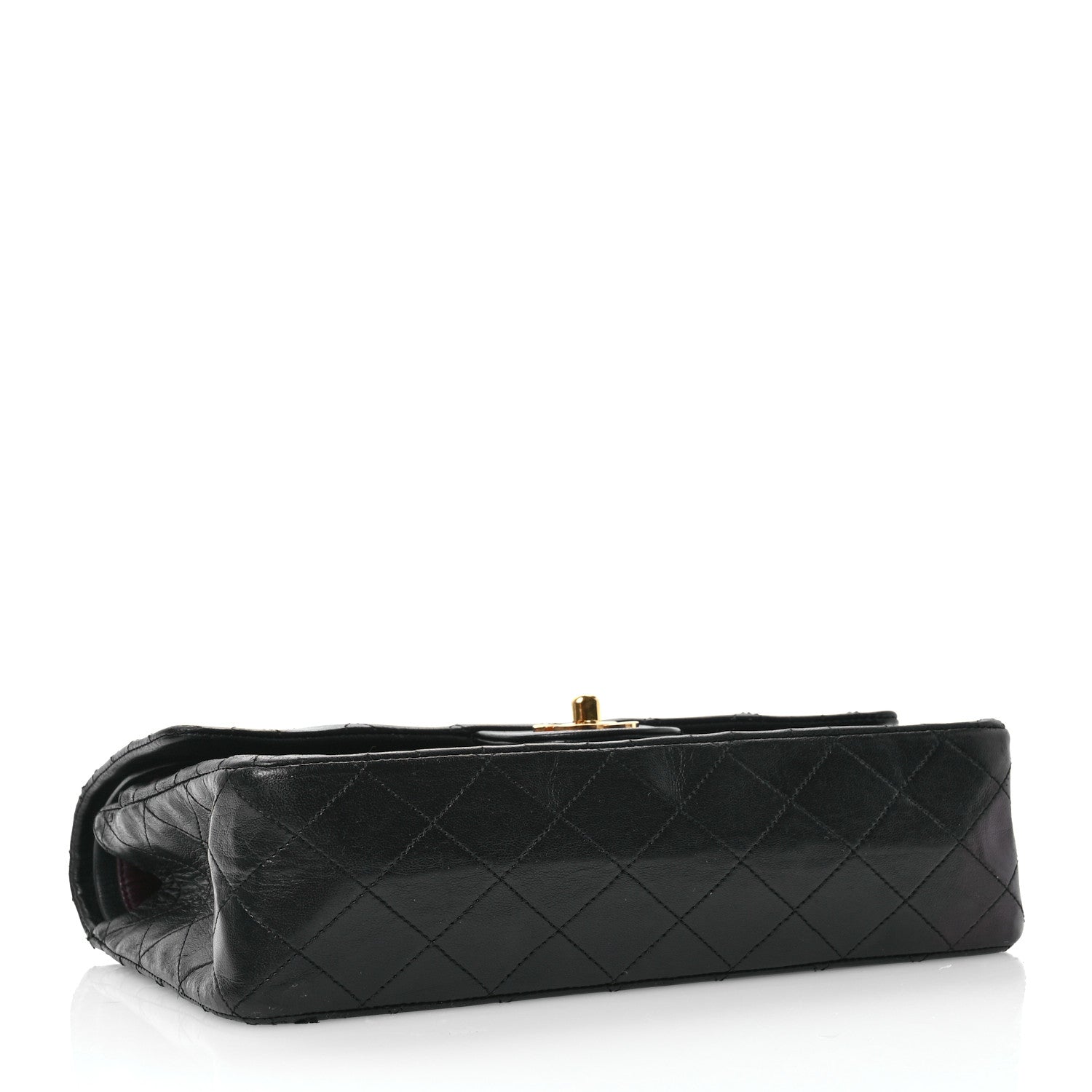 Chanel Lambskin Quilted Medium Double Flap Black 4 of 12