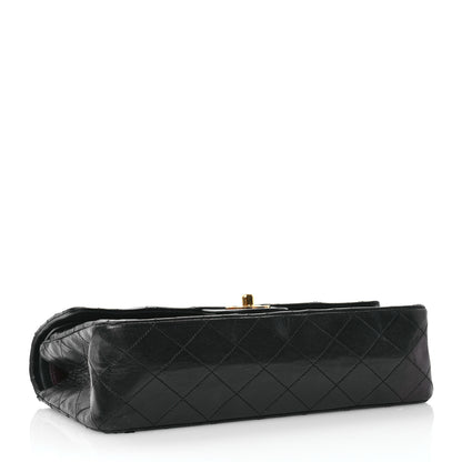 Chanel Lambskin Quilted Medium Double Flap Black 4 of 12
